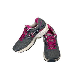 Brooks Ravenna 5 Womens 9M Pink Gray Mesh Running Athletic Shoes